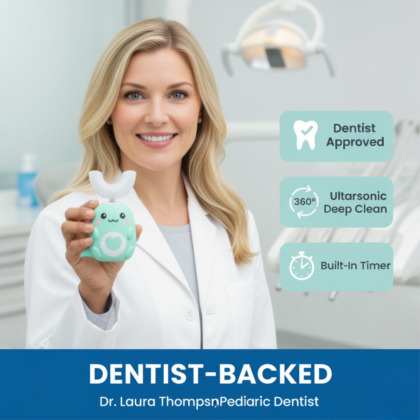 Todlluxe™ 360° Ultrasonic Toothbrush