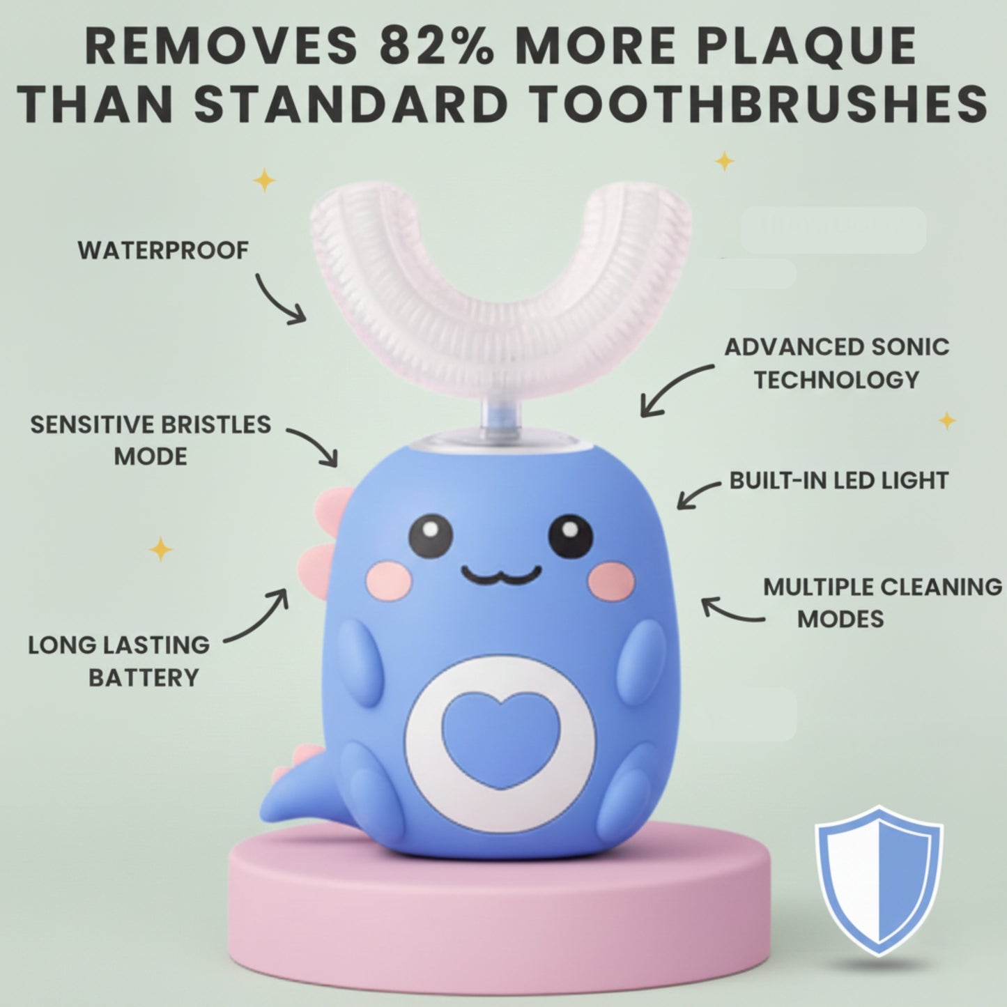 Todlluxe™ 360° Ultrasonic Toothbrush